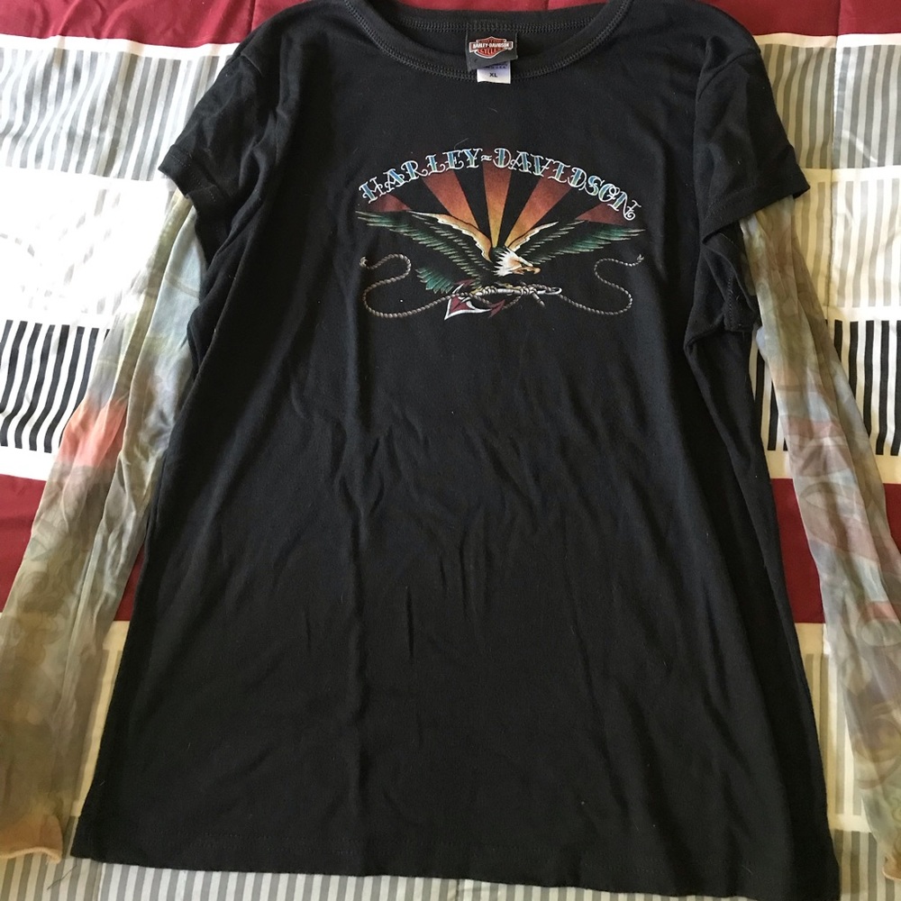 Long sleeve Harley top for ladies